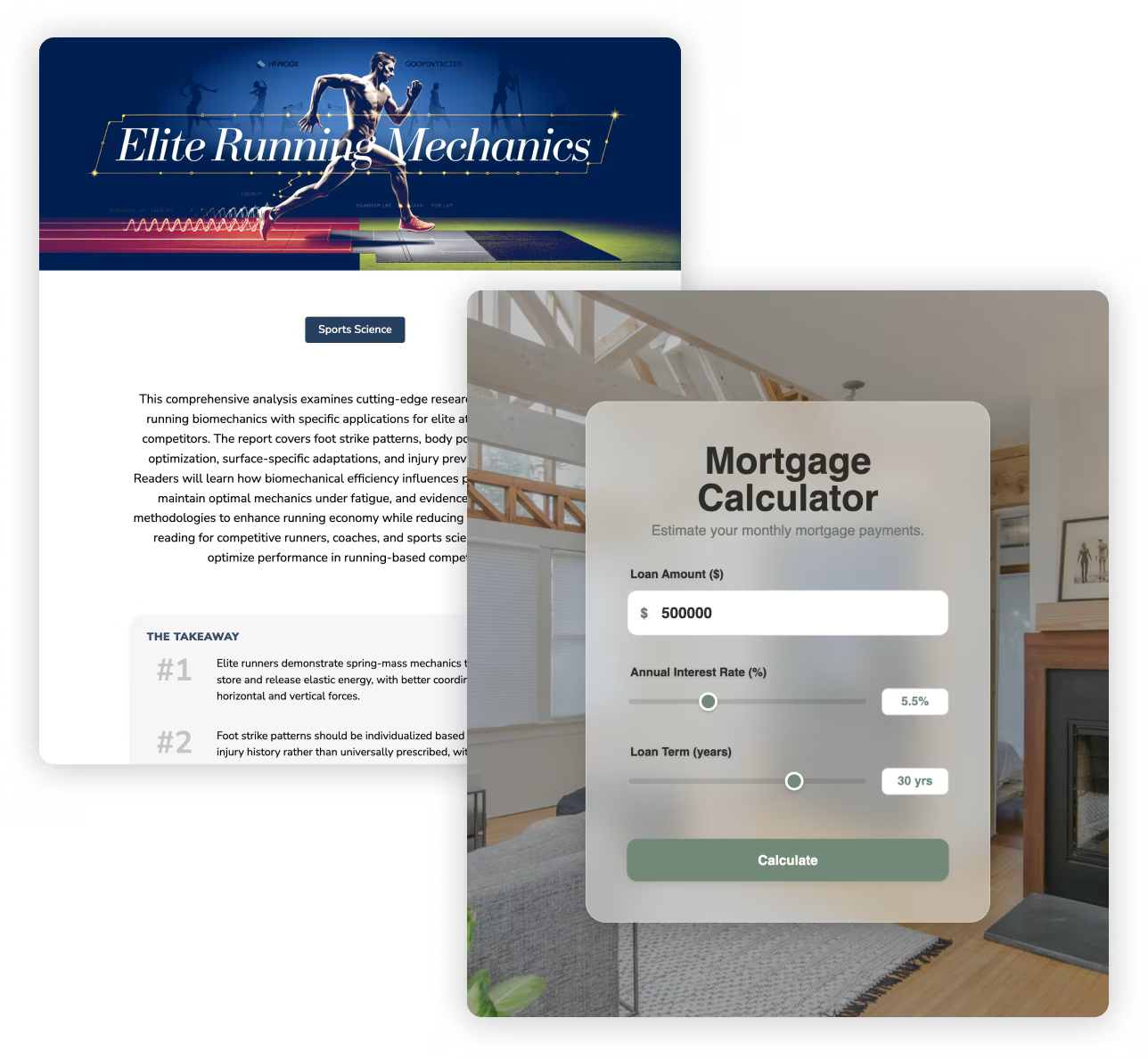 Rich multimedia output examples